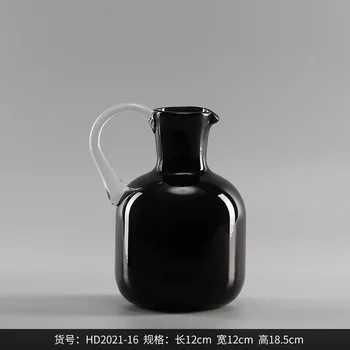 Creative Negru Vaza Decor Camera de zi de Acasa, Flori Vaze INS Moale Decor Hidroponice Vaza de Sticla Decor Gradina 4