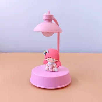 DIY Sanrioed Melodia Mea Kuromi Cinnamoroll Purin Anime Kawaii Lumina de Noapte Drăguț Noptieră Lampa de Birou Muzică Jucarii Copii Cadou de Ziua de nastere 4