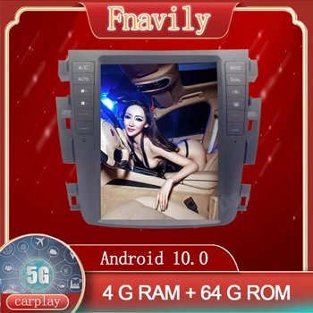 Fnavily Android 10 Radio Auto Pentru Nissan Teana Sistem Multimedia Player Navigatie GPS Ecran Vertical Tesla Stil 10.4