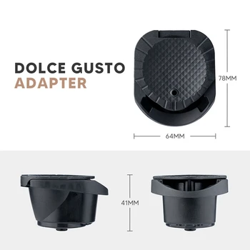 Pentru Dolce Gusto Pentru Capsule Nespresso Adaptor Reutilizabile Capsulă De Conversie Titularul + Capsulă De Unică Folosință Filtru 4