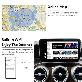 Radio Carplay upgrade de Android Audio Auto Pentru BMW X4 2018 - 2021 USB Apple Wireless AI Cutie Auto Multimedia Player Mirror Link-ul de Wifi 4