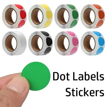 500Pcs/Rola Chroma Eticheta Cod de Culoare Dot Etichete Autocolante, Etichete Sigiliu Scrapbooking Pentru Ambalare Cadou de Papetărie Autocolante 5