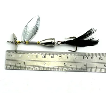5pcs Lingura de Pescuit Momeală Artificială de Metal Sequin Momeala Apă Proaspătă Swimbait 9cm 11g Peche Pene Cârlig Spinner Pescuit 5